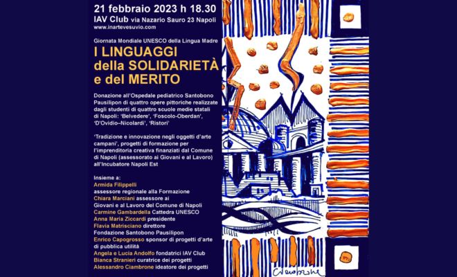 Locandina di "I linguaggi della solidarietà e del merito"