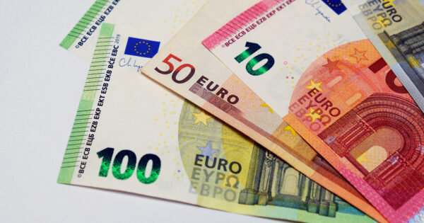EURO banknotes. Currency of Europe. High quality photo