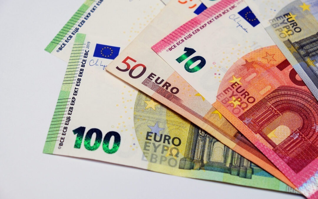EURO banknotes. Currency of Europe. High quality photo